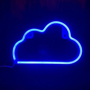 LED Blue Cloud Neon Light